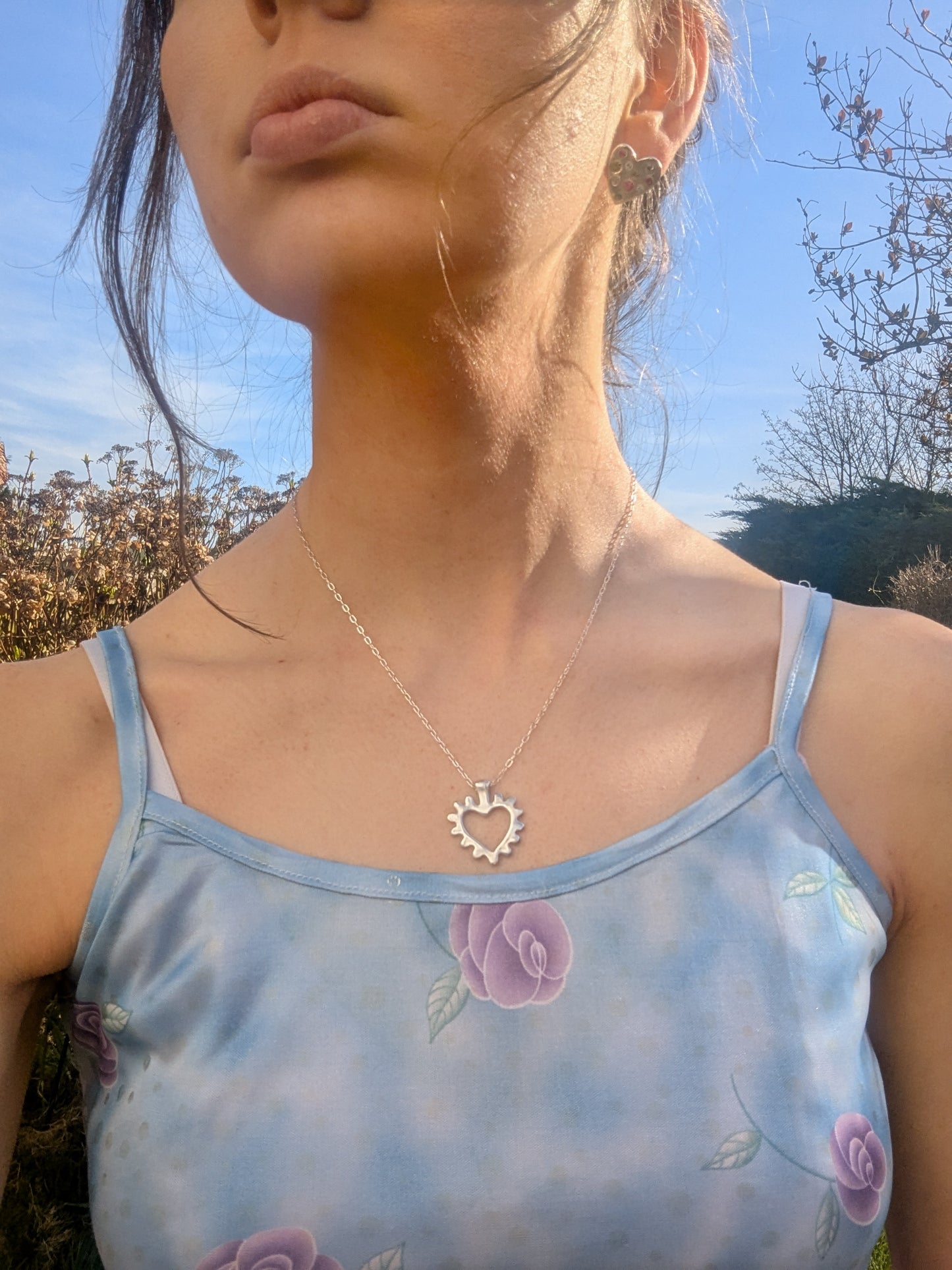 Handmade heart pendant