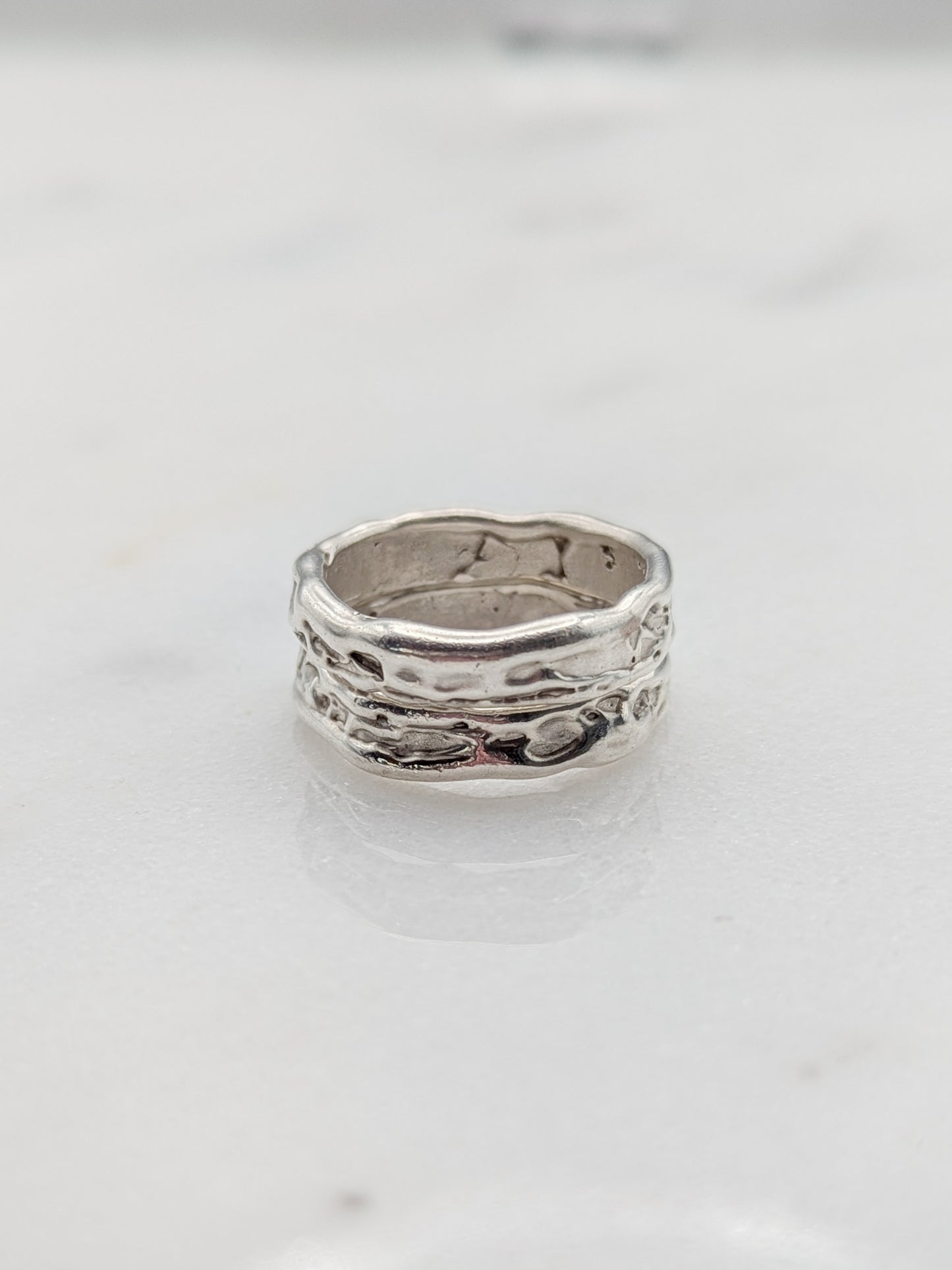 Molten Silver Ring