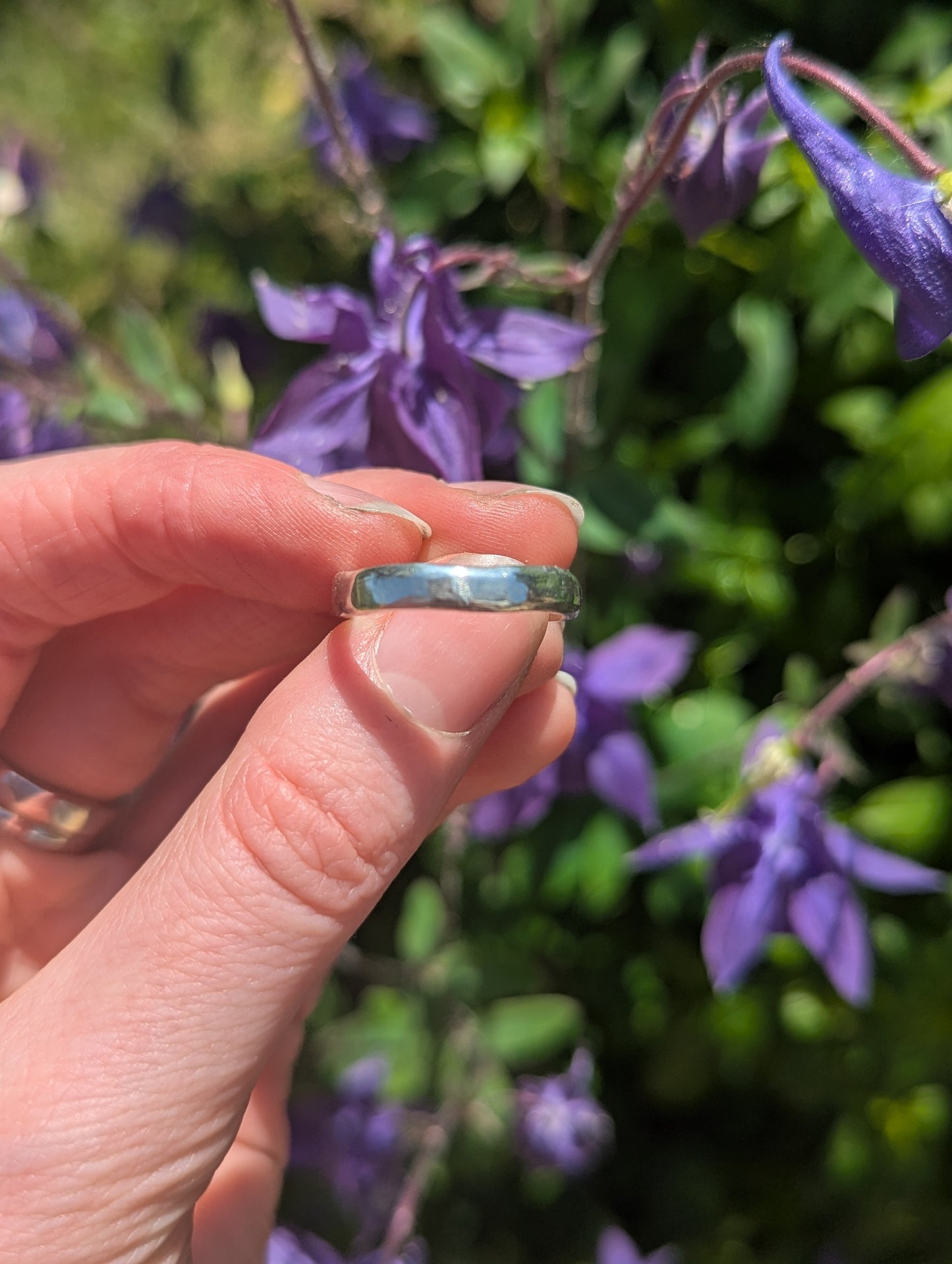 Slim stacking band handmade recycled
