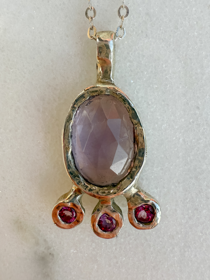 Lilac Cloud One of a Kind Pendant