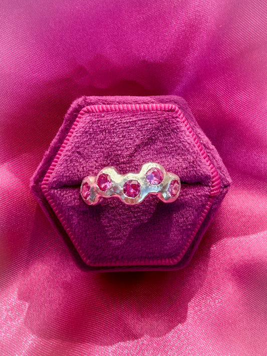 Flamingo Ring - One Of A Kind -Size UK M, M 1/2 or N