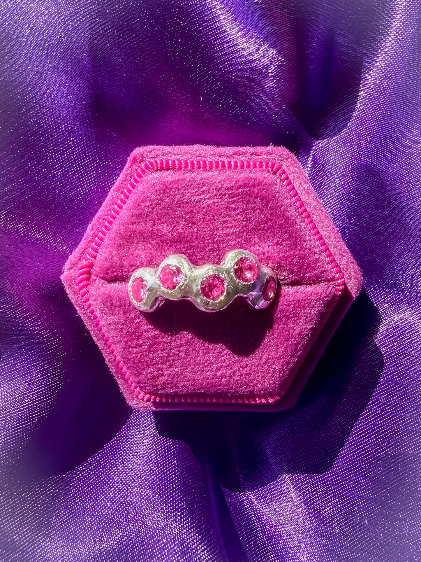 Flamingo Ring - One Of A Kind -Size UK M, M 1/2 or N