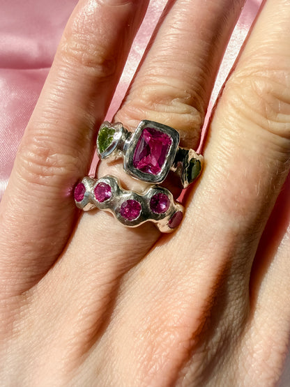 Orchid and Clover Ring