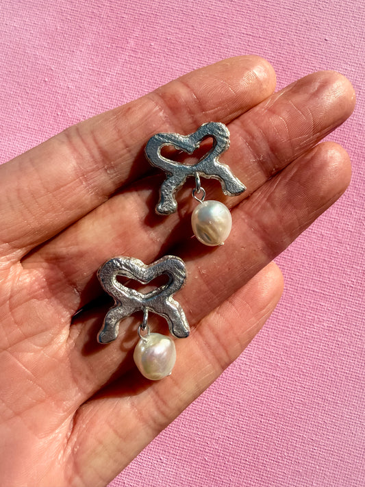 Coquette Pearl Drop Earrings