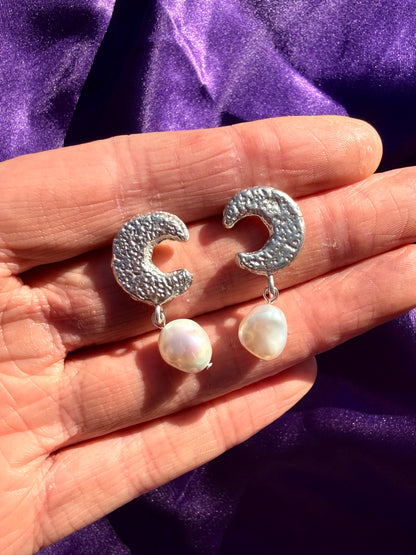 Moonchild Pearl Drop Earrings