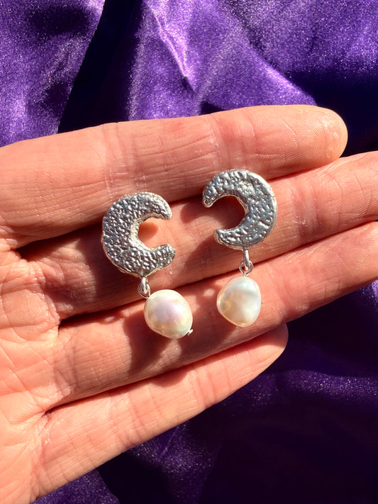 Moonchild Pearl Drop Earrings