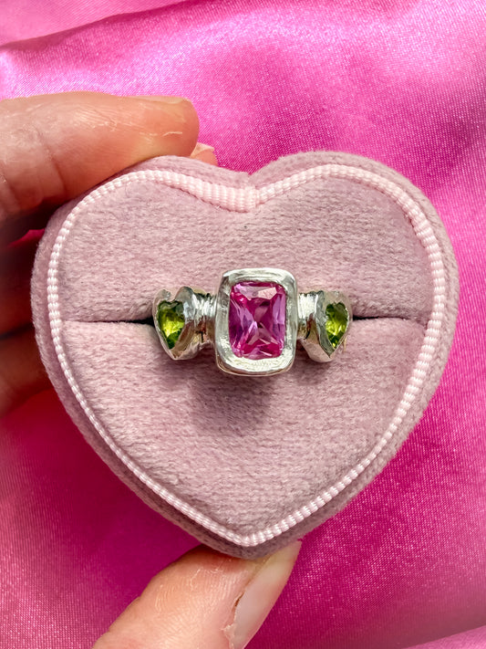 Orchid and Clover Ring