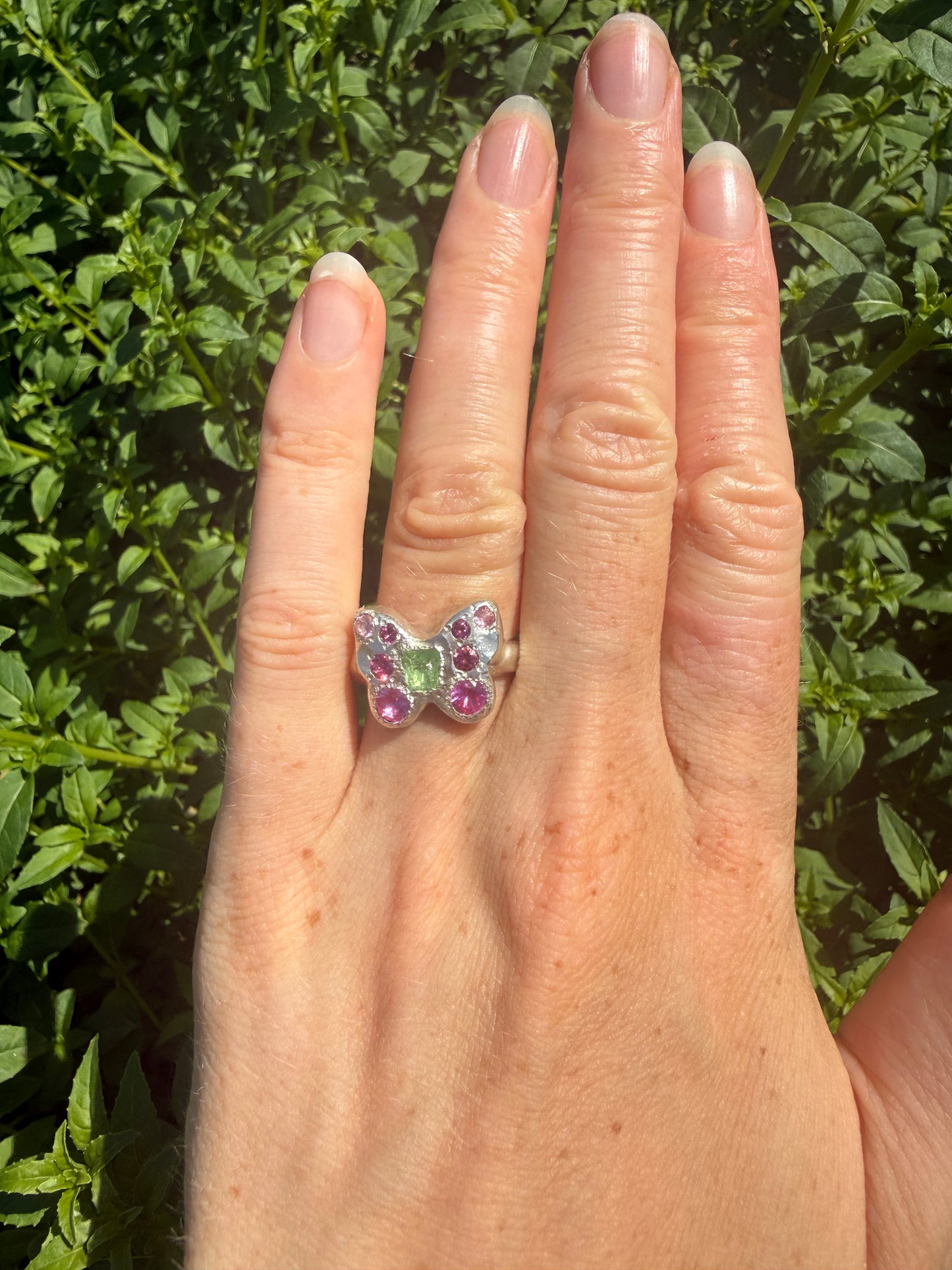 Seafoam the Butterfly Ring - One of a Kind - Size UK N / N 1/2 / O / O 1/2