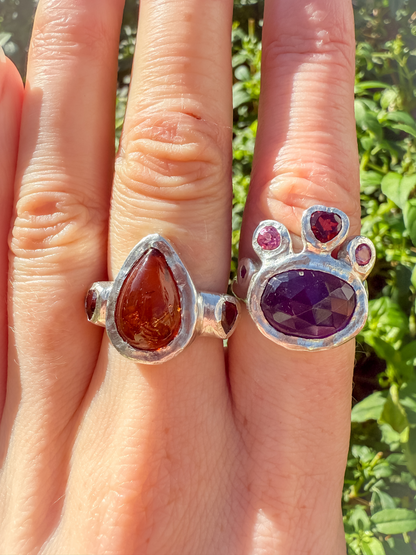 Lava Heart One of a Kind Ring