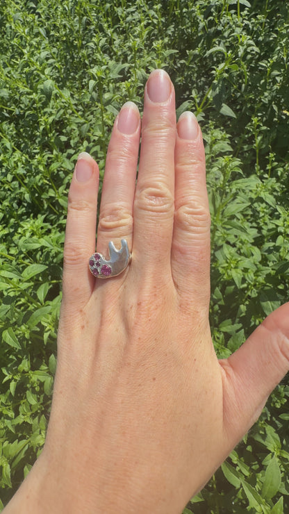Serenity the Snail Ring - One of a Kind - Size UK M / M 1/2 / N / N 1/2 / O