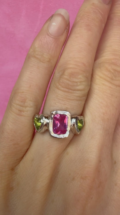 Orchid and Clover Ring